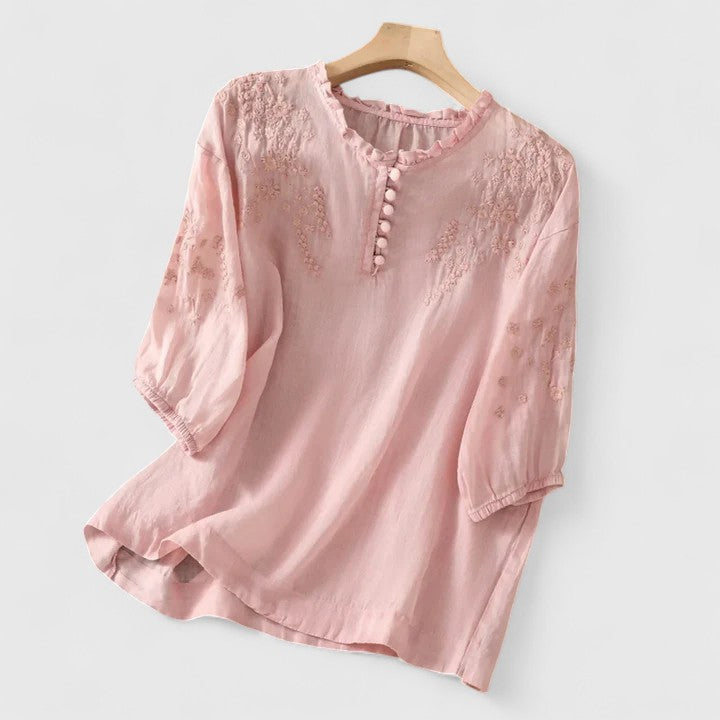 Elegantní blůza s knoflíky